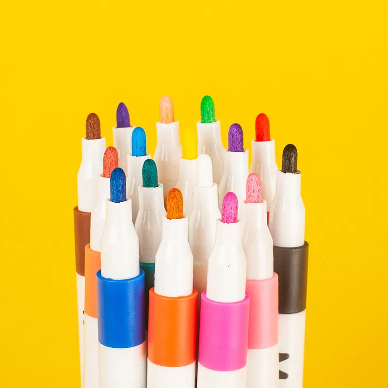 Premium 12-Pack Acrylic Marker Pens for Rock Painting, Wood, Glass, and DIY Art Projects – Vivid & Permanent