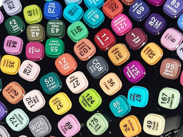 Master Artist's 24,36,48,60,80,100,120,168 Copic Twin Double-Headed Alcohol Ink Markers