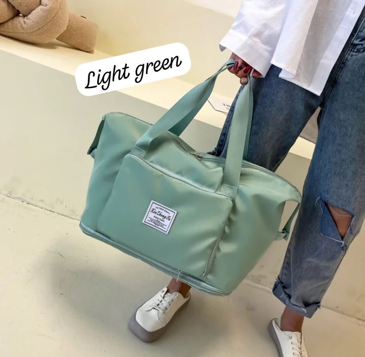 Foldable Waterproof Travel Tote Bag – Large Capacity Lightweight Handbag
