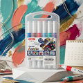 12 Colors Acrylic Marker Set – Waterproof Paint Pens for Art & Craft Projects