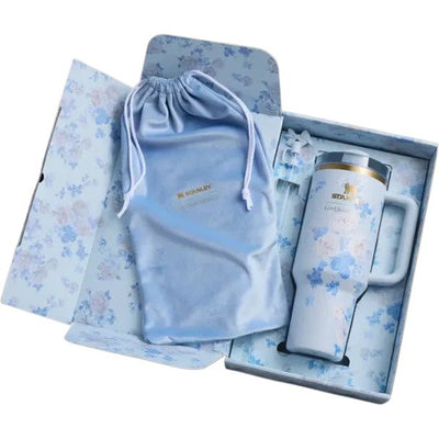 LoveShackFancy x Stanley Floral Tumbler - Light Blue