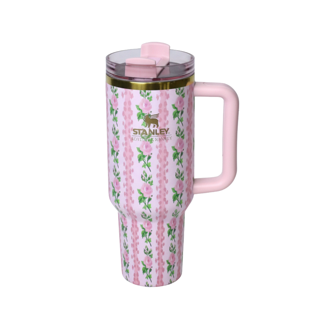 LOVESHACKFANCY x Stanley Pink Floral Tumbler