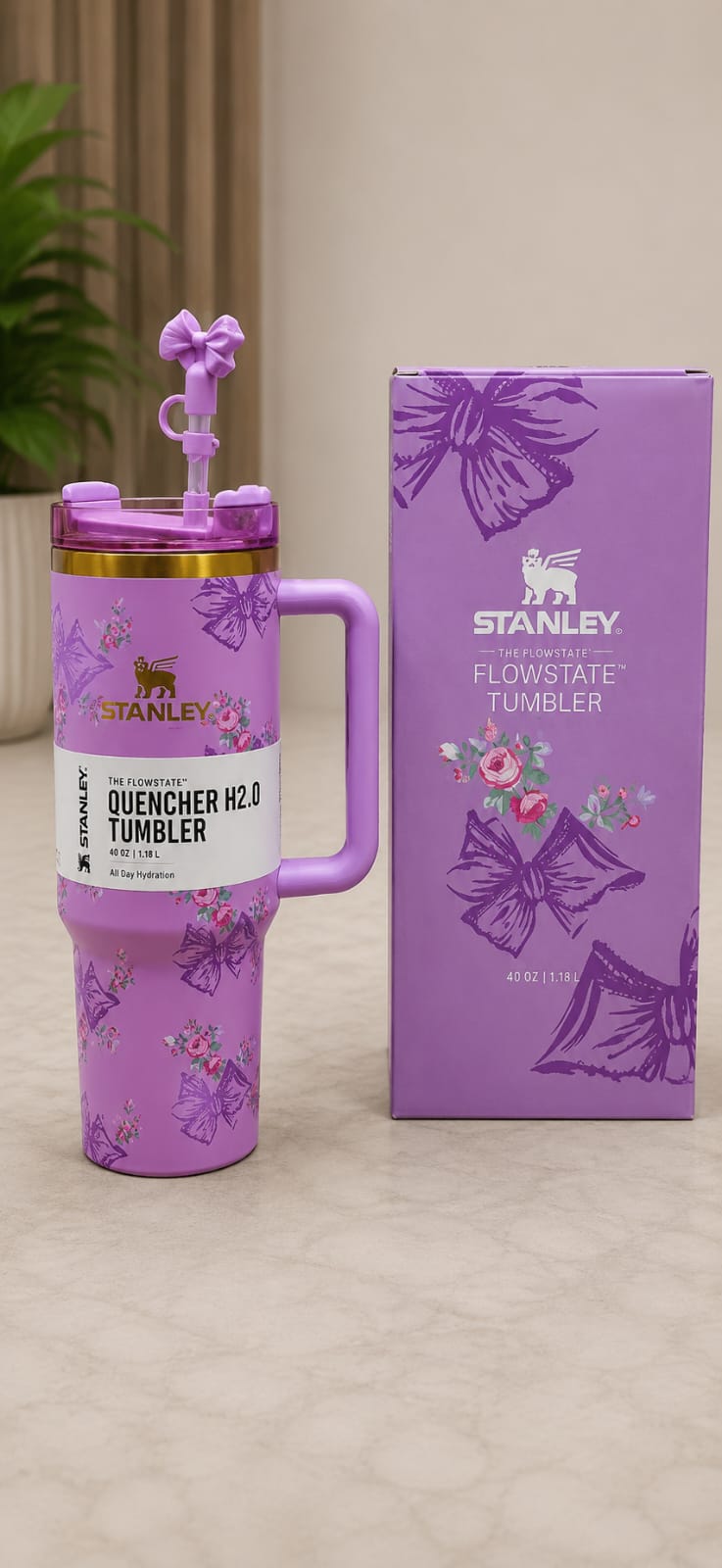 🌸 Floral Stanley Quencher Tumbler