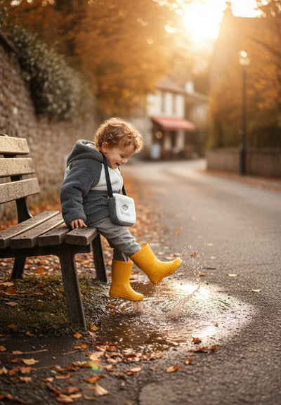 Baby Winter Fleece Hooded Bear Outfit Set (Jacket, Booties & Mini Bag )