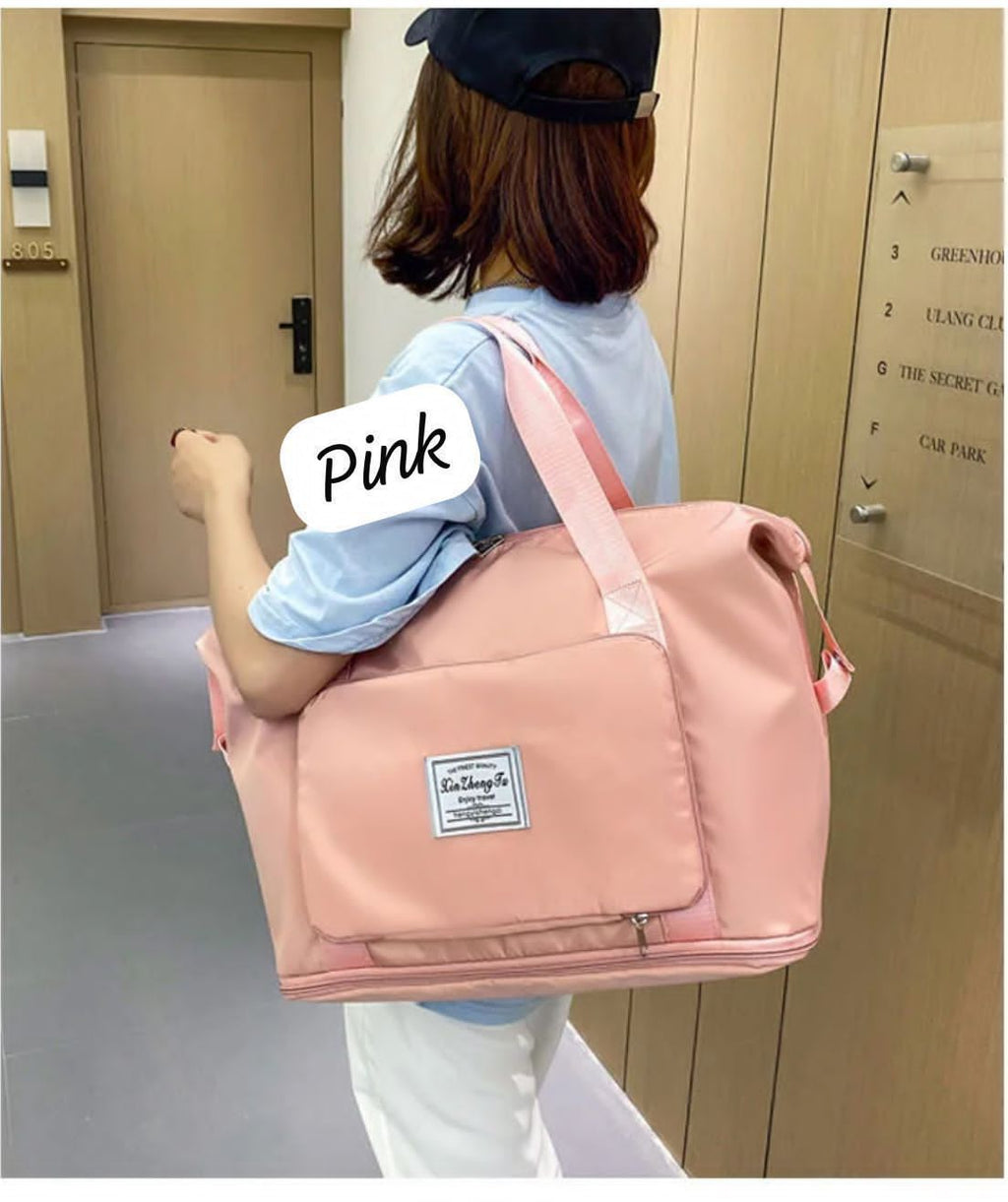 Foldable Waterproof Travel Tote Bag – Large Capacity Lightweight Handbag