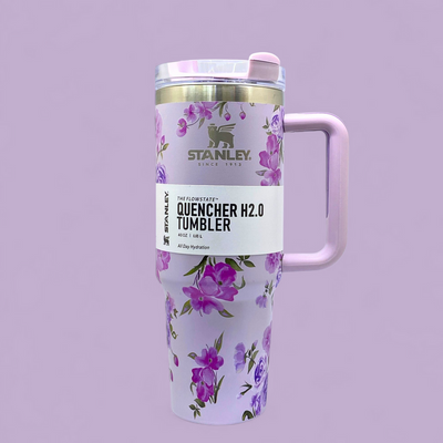 Stanley Quencher H2.0 Tumbler 40 oz - Love Shack Fancy Lavender Kids Tumbler