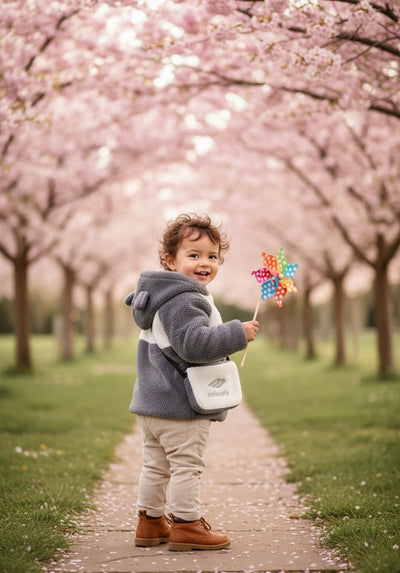 Baby Winter Fleece Hooded Bear Outfit Set (Jacket, Booties & Mini Bag )