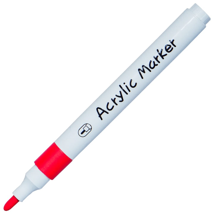 12 Colors Acrylic Marker Set – Waterproof Paint Pens for Art & Craft Projects