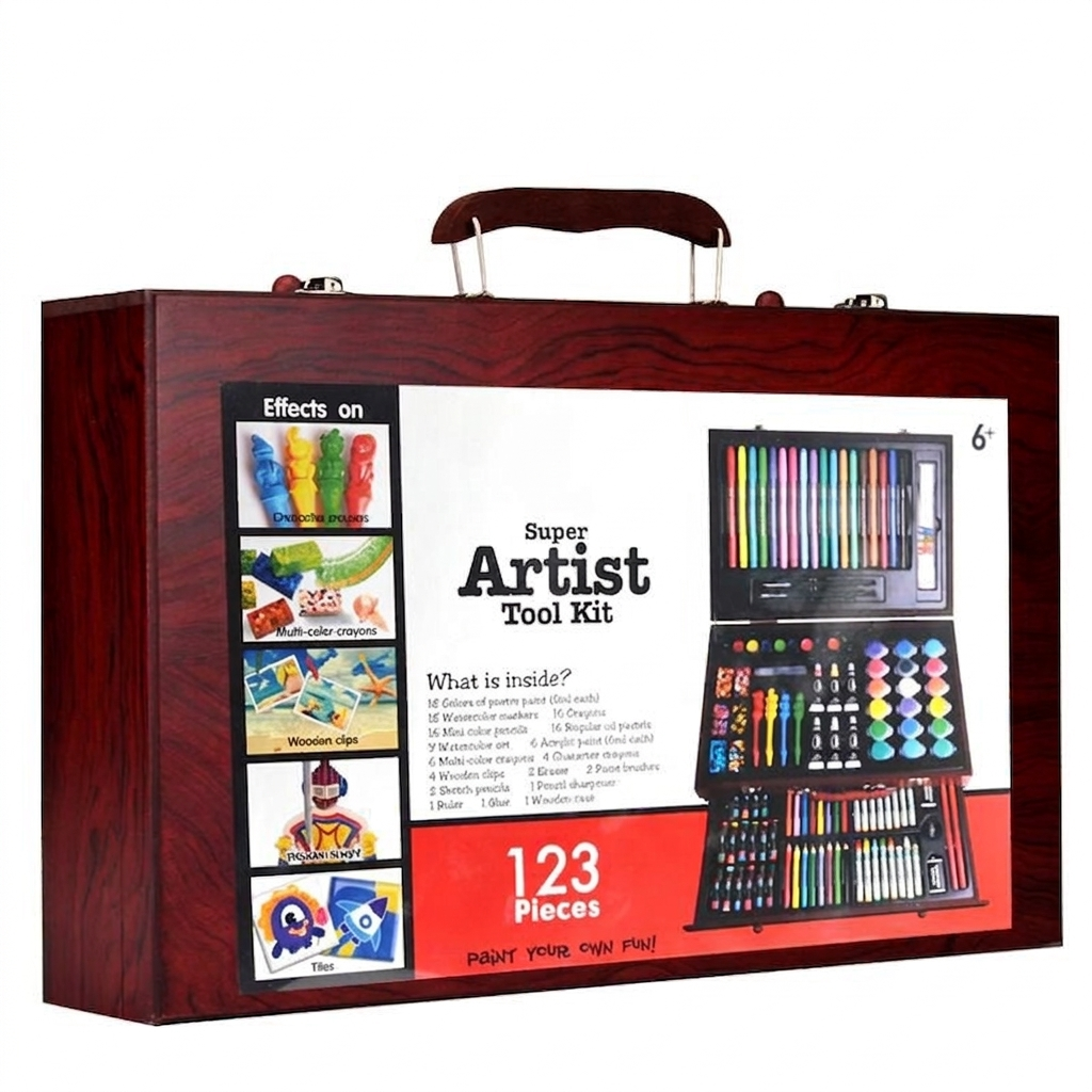 Ultimate Professional Kids Art Set - 123 Piece Drawing & Painting Collection