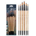Paulgrogo Art Brushes Set (6 PCS) | Premium Round Paint Brushes for Watercolor, Acrylic & Gouache