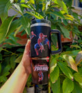 Spider-Man Kids Tumbler with Handle & Straw | 890ml (30oz) Insulated Water Bottle