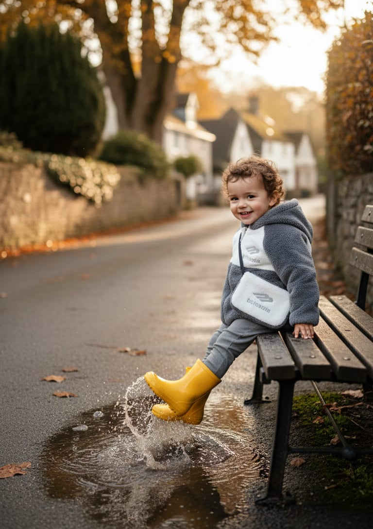 Baby Winter Fleece Hooded Bear Outfit Set (Jacket, Booties & Mini Bag )