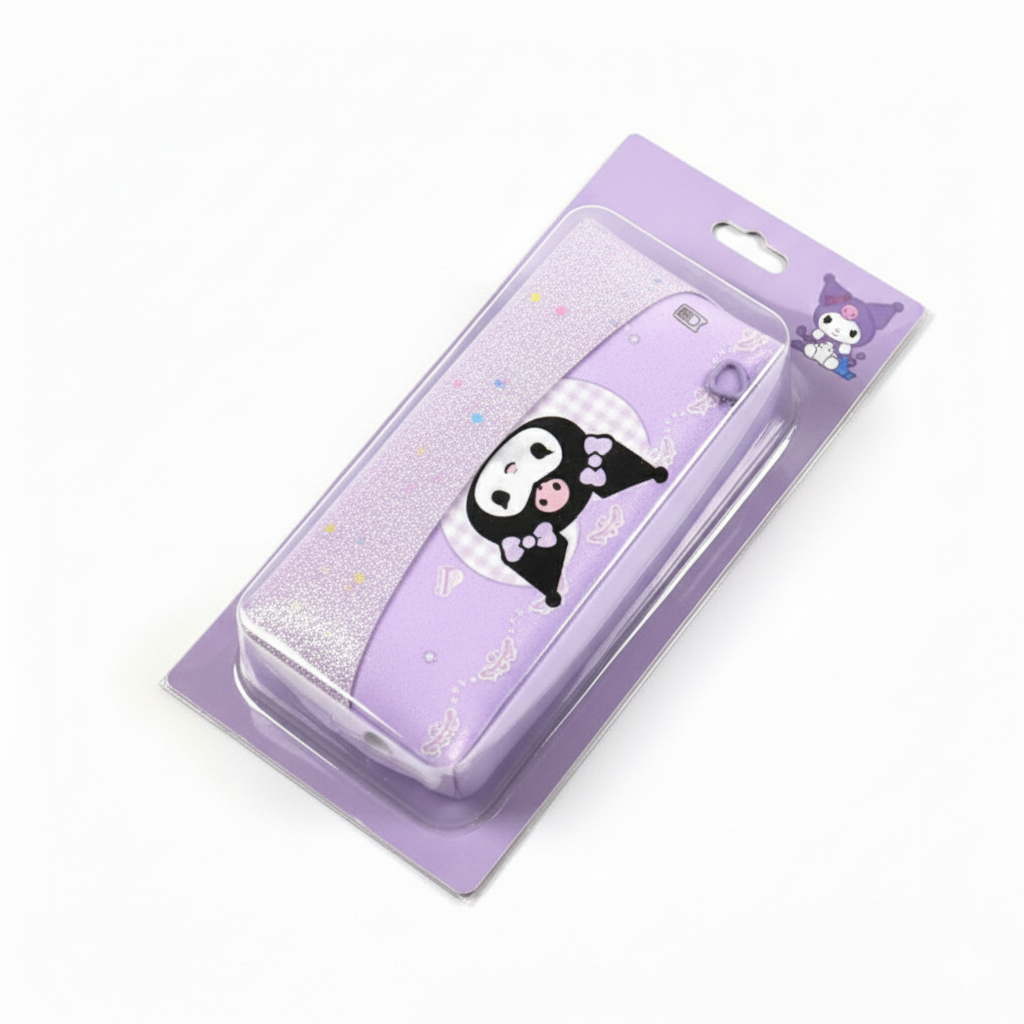 Cute Kuromi & My Melody Glitter Pencil Cases | Kidzer Mania