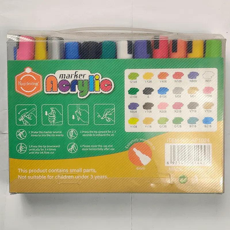 Acrylic Marker AP1024 24Pcs