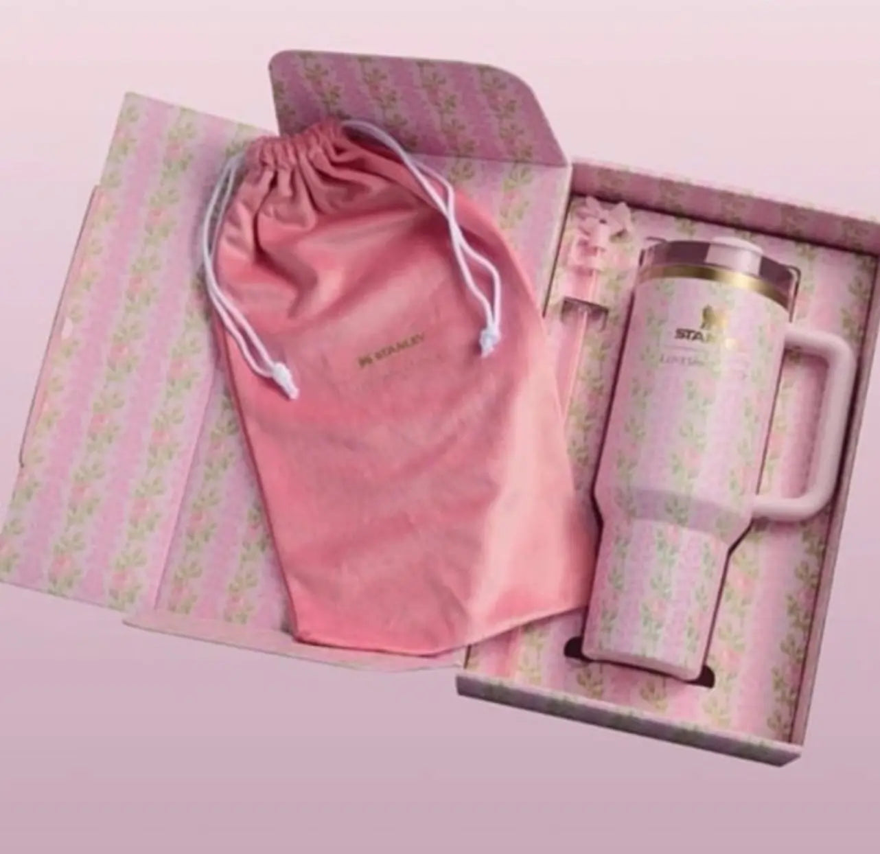 LOVESHACKFANCY x Stanley Pink Floral Tumbler