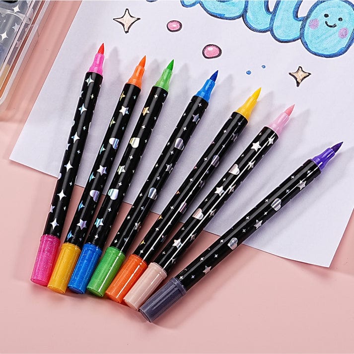 Ultimate Sparkle & Shine Metallic Glitter Marker Pen Set (24 Count)