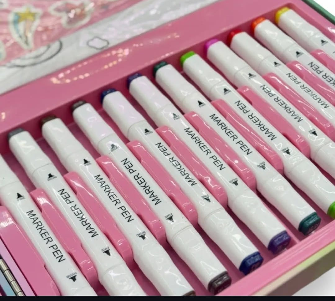 128 piece Kids' Art Sets - 4 Fun Themes!