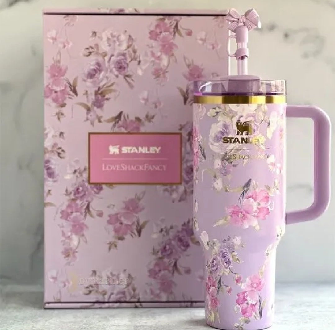 Lavender Floral Stanley Tumbler Gift Set