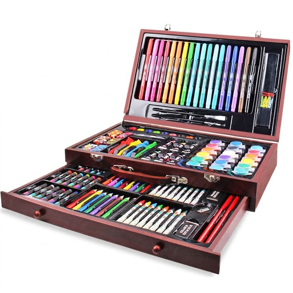 Ultimate Professional Kids Art Set - 123 Piece Drawing & Painting Collection