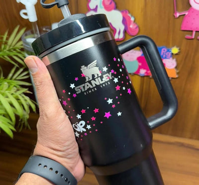 Stanley x Olivia Rodriguez Tumbler 40oz - Limited Edition Purple & Pink Quencher H2.0