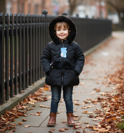 Premium Kids Winter Hooded Puffer Jacket - Ultra Warm & Cozy