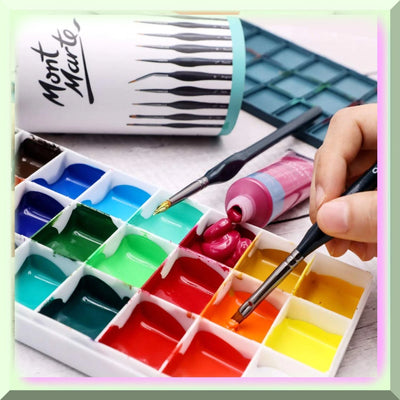 Artistic Touch Brush Set: 15-Piece Taklon Bristle Collectio