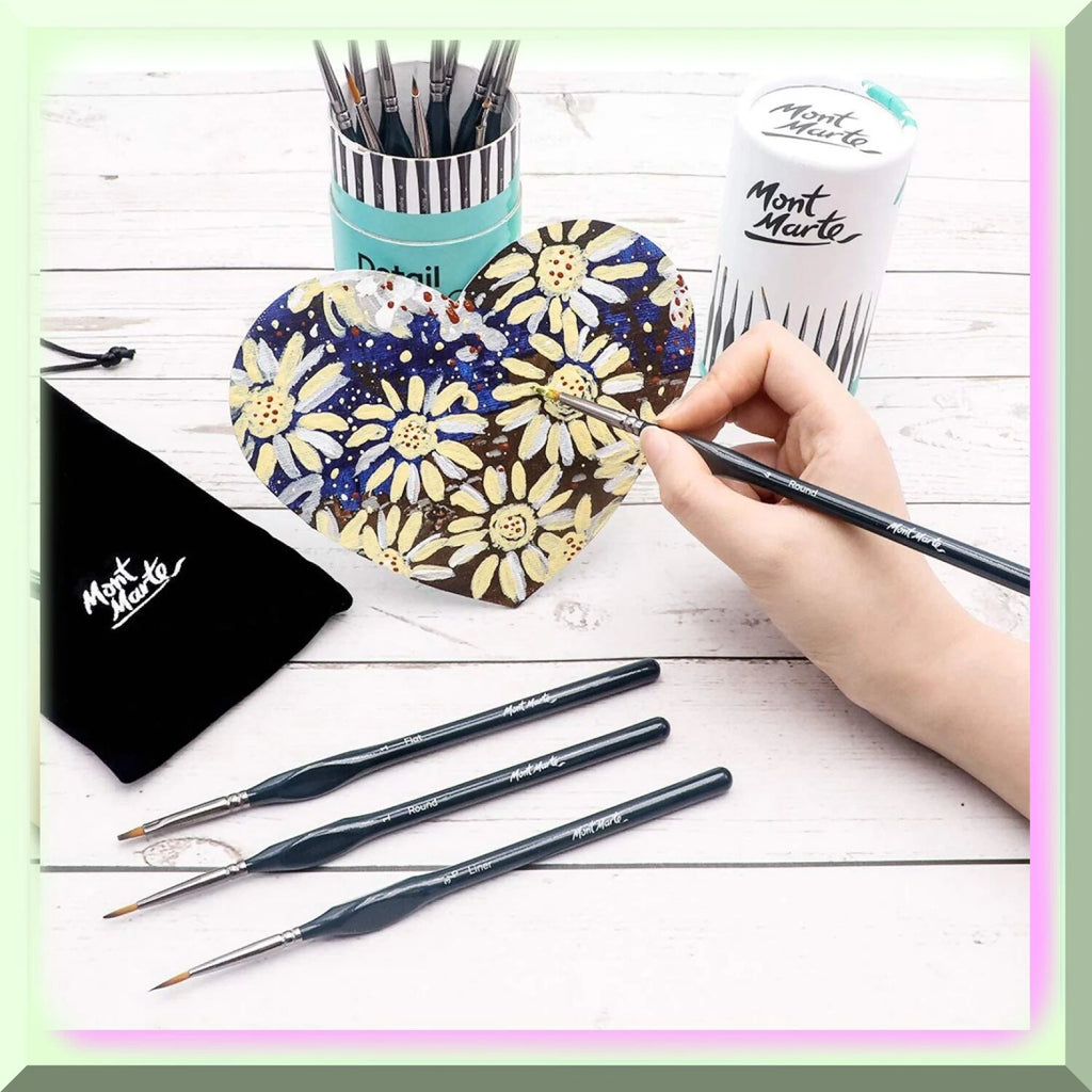 Artistic Touch Brush Set: 15-Piece Taklon Bristle Collectio