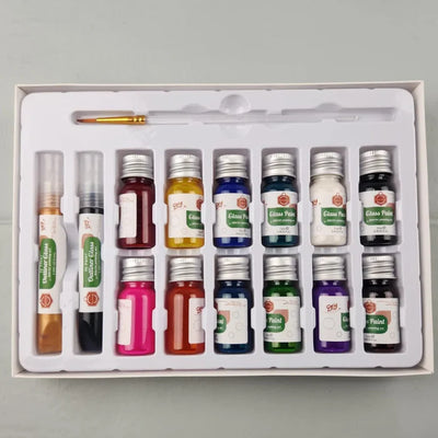 Glass Color Painting Colors Set Of 15