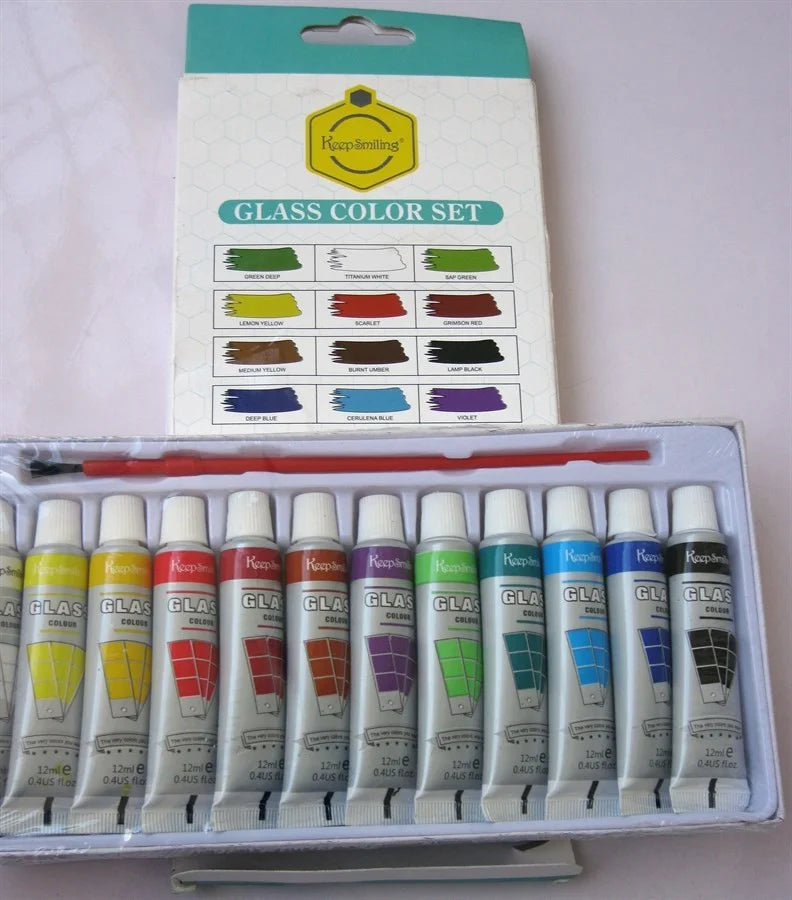 Acrylic Color 12ml Set Of 12 Tube with 1 paint brush Quantity: 12ML (each tube)...